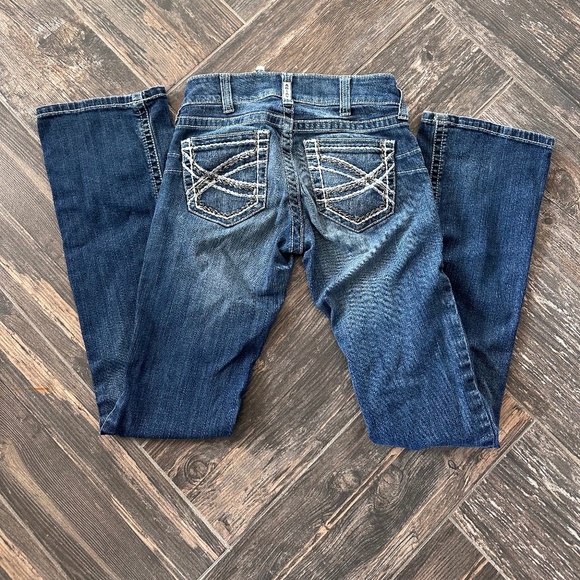 R.E.A.L. Mid Rise Stretch Entwined Boot Cut Jean - Size 26 - Picture 4 of 8